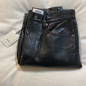 AGOLDE Recycled Leather Fitted '90s Pants
